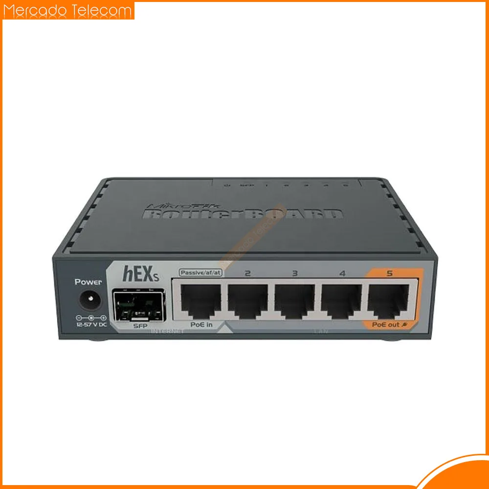 MikroTik hEX S RB760iGS Gigabit Router 5 Ports 1 Port POE Network Device for Business And Home