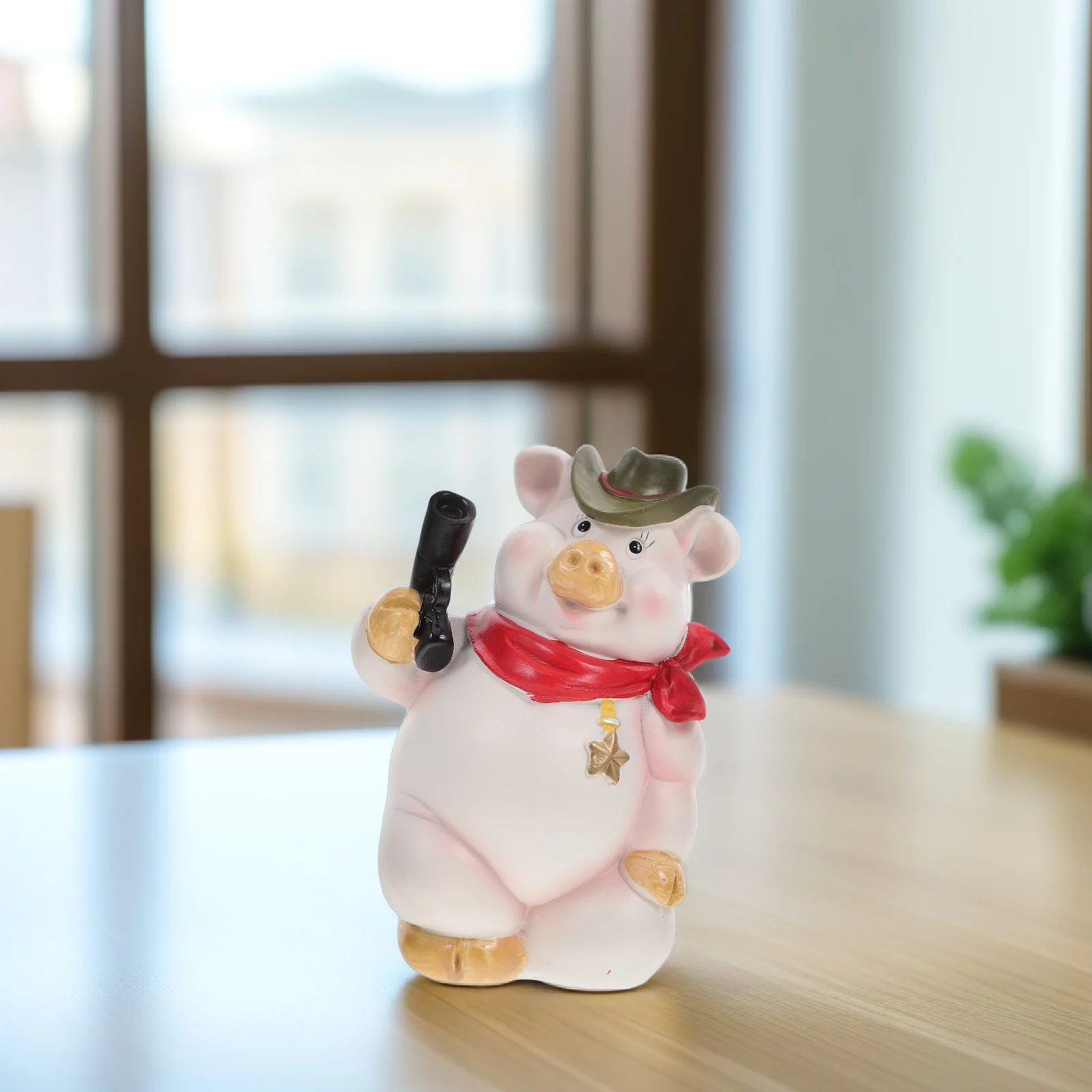 

Piggy Bank Cute Pig Money Box Resin Desktop nament Unbreakable Savings Bank for Children Adults Animal Coin Jar