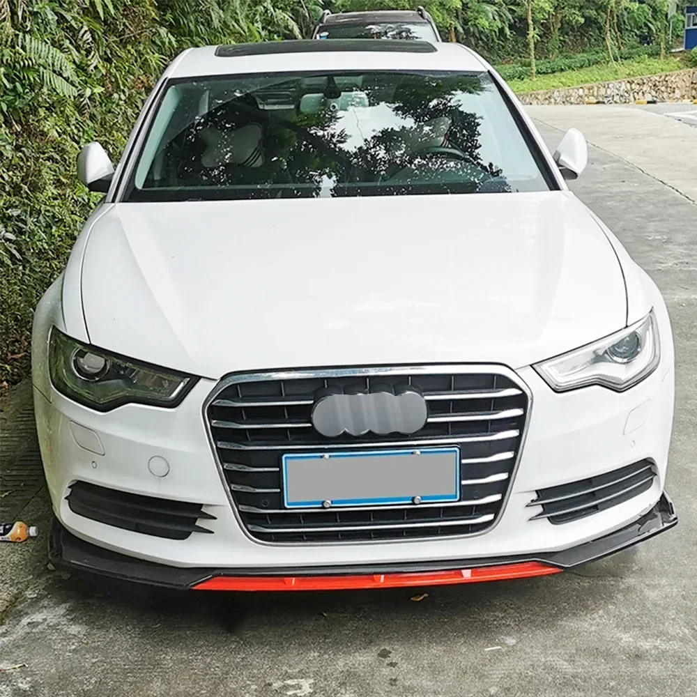 For Audi A4 S4 A6 S6  B6 B7 B8 Universal Front Lip Bumper Universal Spoiler Splitter Diffuser Bodykit Accessories