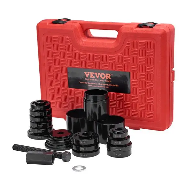 

VEVOR Wheel Bearing Press Kit, 23 pcs FWD Bearing Puller Tools, for Front Wheel Drive Bearing Removal and Installation, Wheel Be