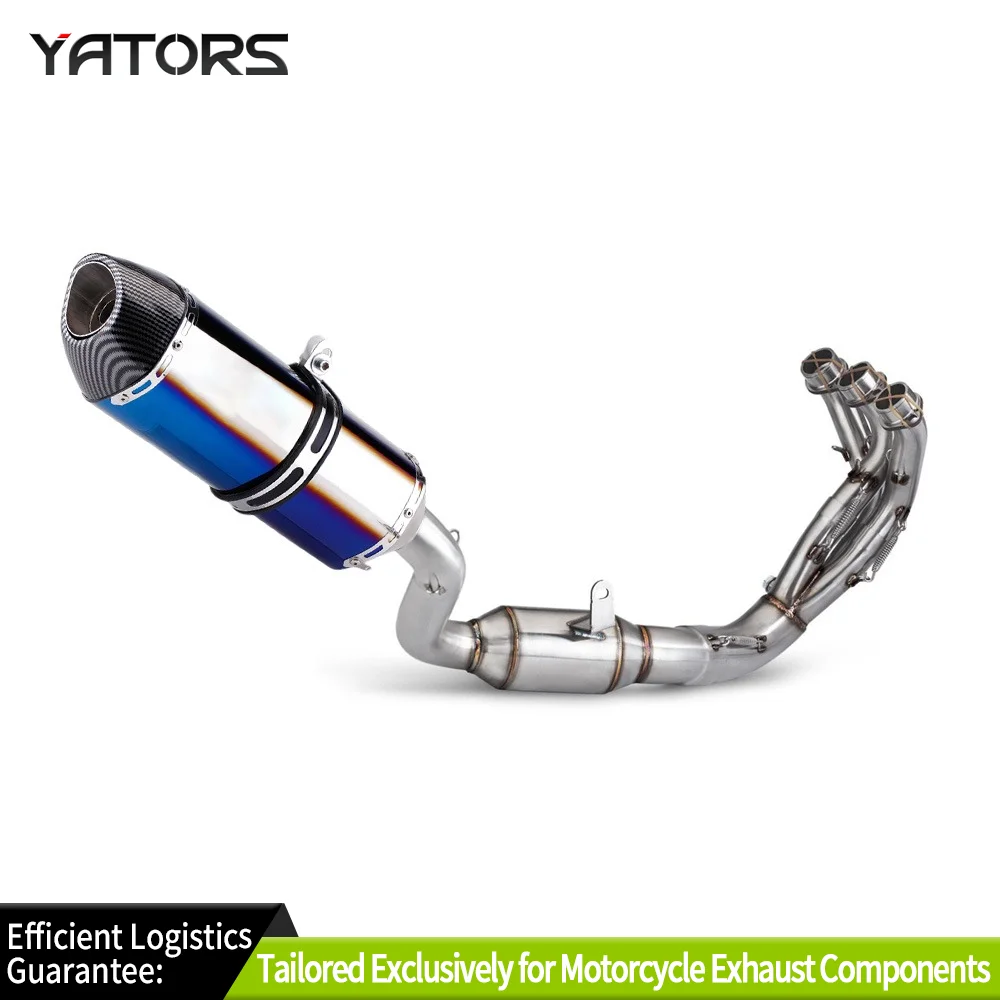 

Exhaust Systems For Yamaha MT-09 XSR900 2021-2024 Full Exhaust System 51mm Header Link Pipe Slip Exhausts Pipes