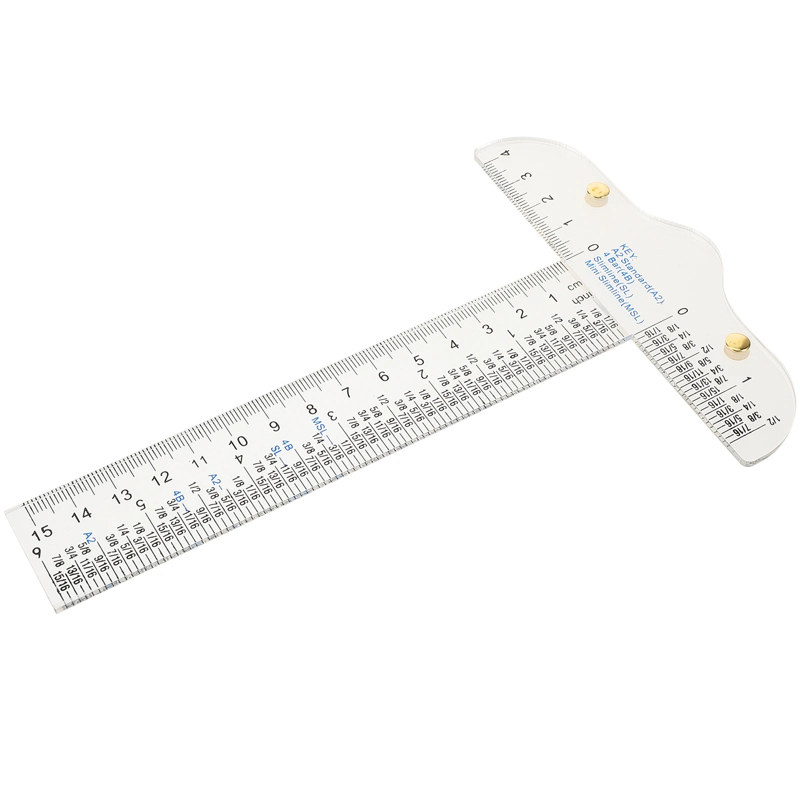 

T-shaped Ruler Transparent Drafting Clear Parallel Measuring Tool Seam Allowance Square T-shirt Guide Lightweight Portable Art