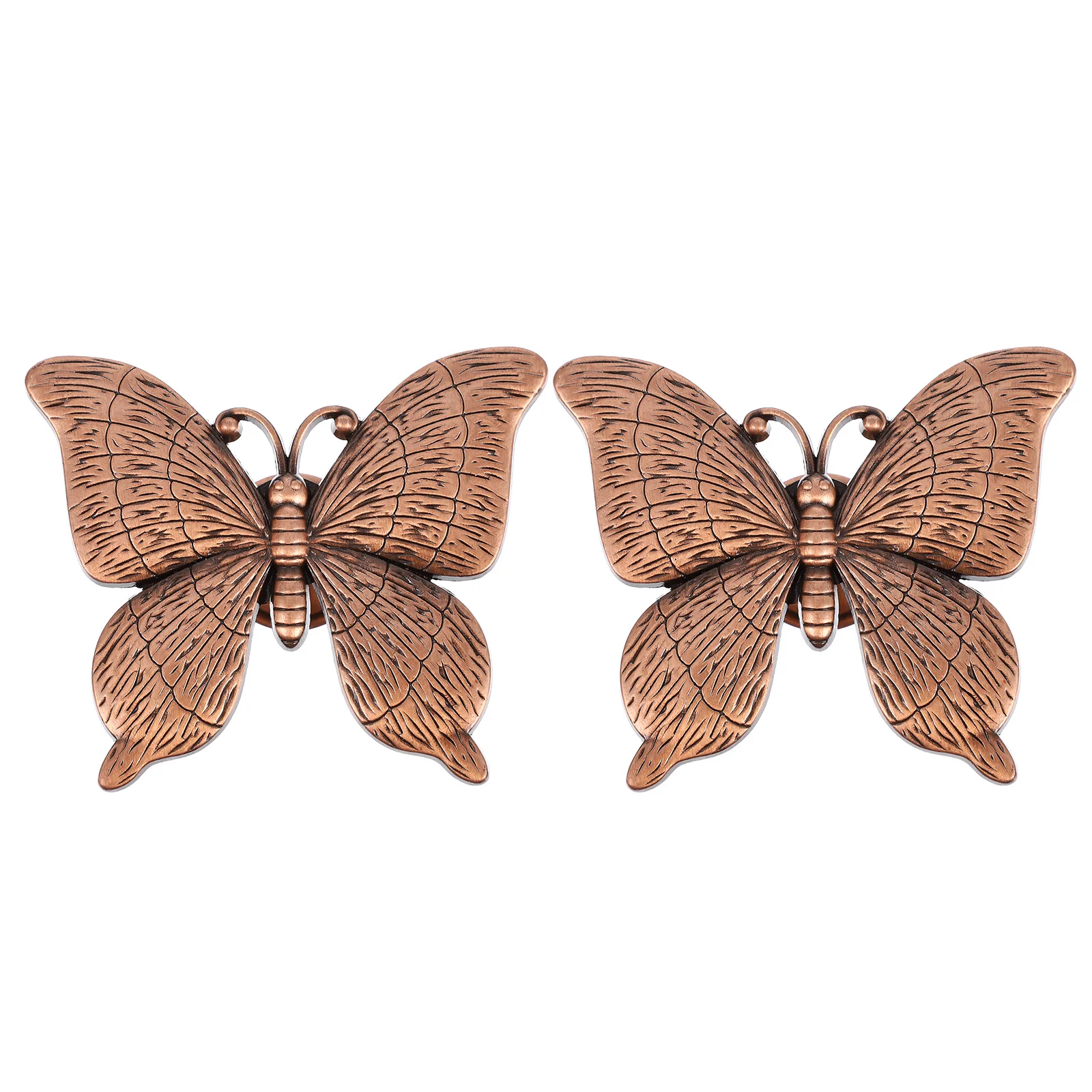 2 قطعة الفراشات المعدنية على شكل مقابض أدراج خزانة مقابض سحب صنعة بديعة دائم آمن أثاث المنزل #5