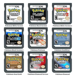 DS Pokemon Heartgold SoulSilver electronic game box, console, diamonds, pearls, platinum, English, DS, 3DS, 2DS, toys, gifts