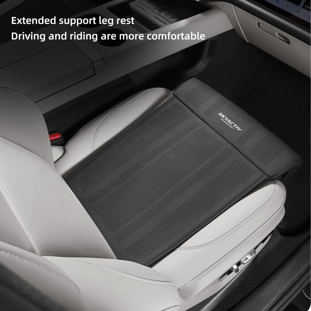 

Leather Leg Support Extension Car Seat Cover Universal Extender Cushion For Mazda Skyactiv 3 Axela Atenza MX-5 2 5 6 Accessories