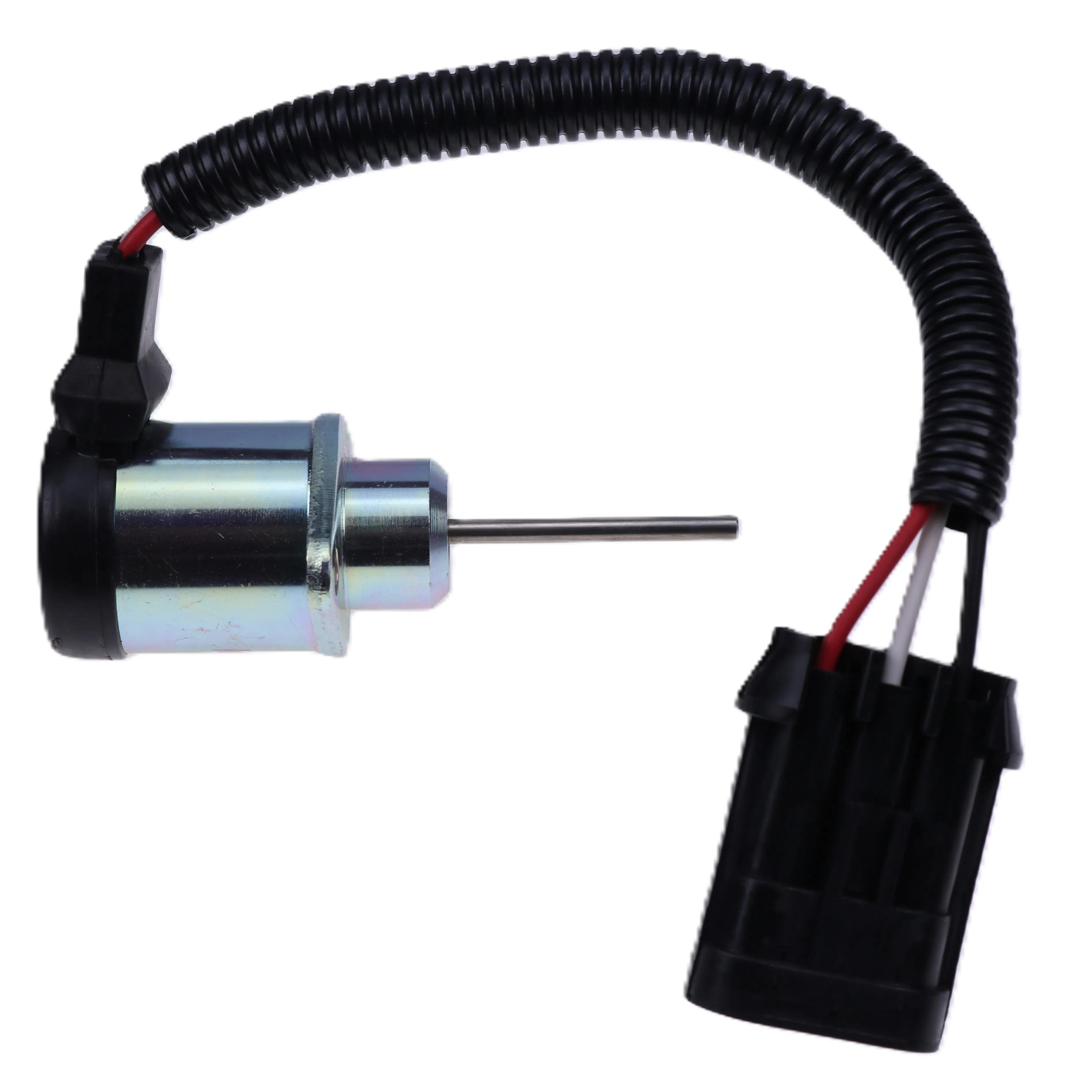 12V Stop Solenoid For Bobcat S130 S150 S16 S160 S175 S18 S185 S205 S450 S510 S530 Kubota Engine V2203 V2003/6691498 1G925-60011