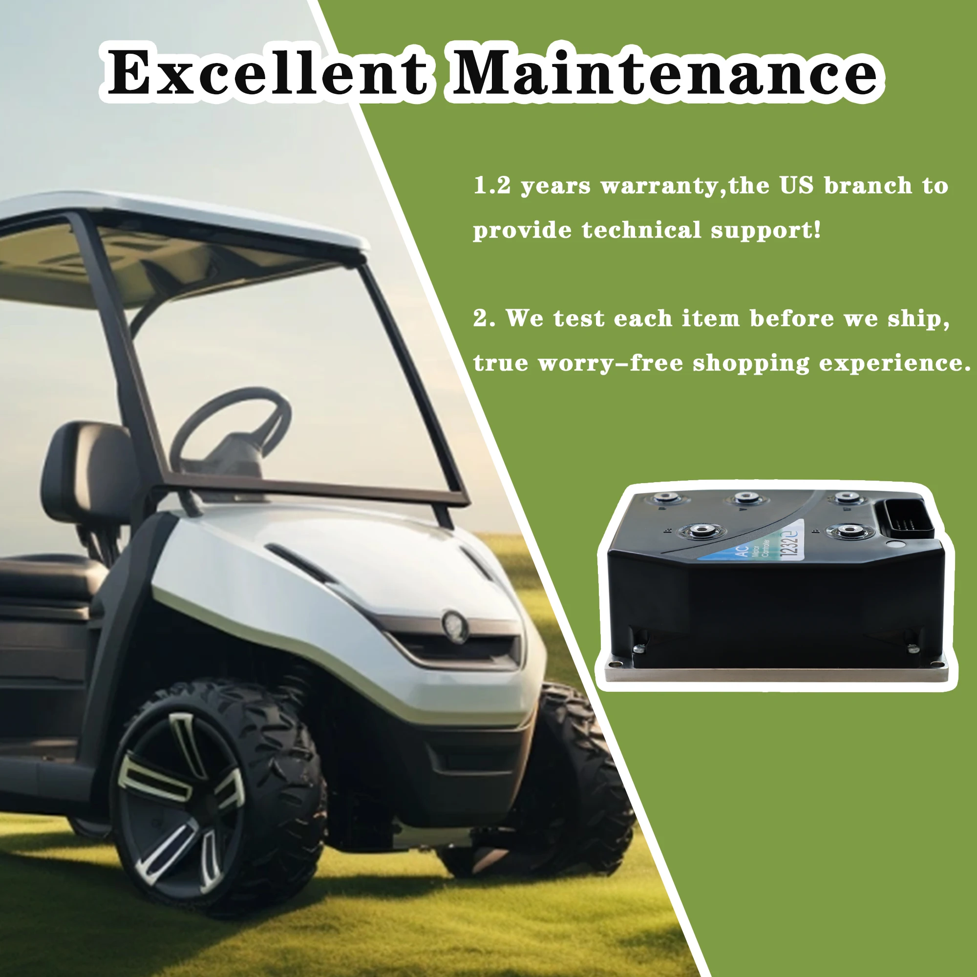 1232E-2321 Controller motore CA 24 V 250 A compatibile con carrello elevatore per transpallet impilatore elettrico Curtis