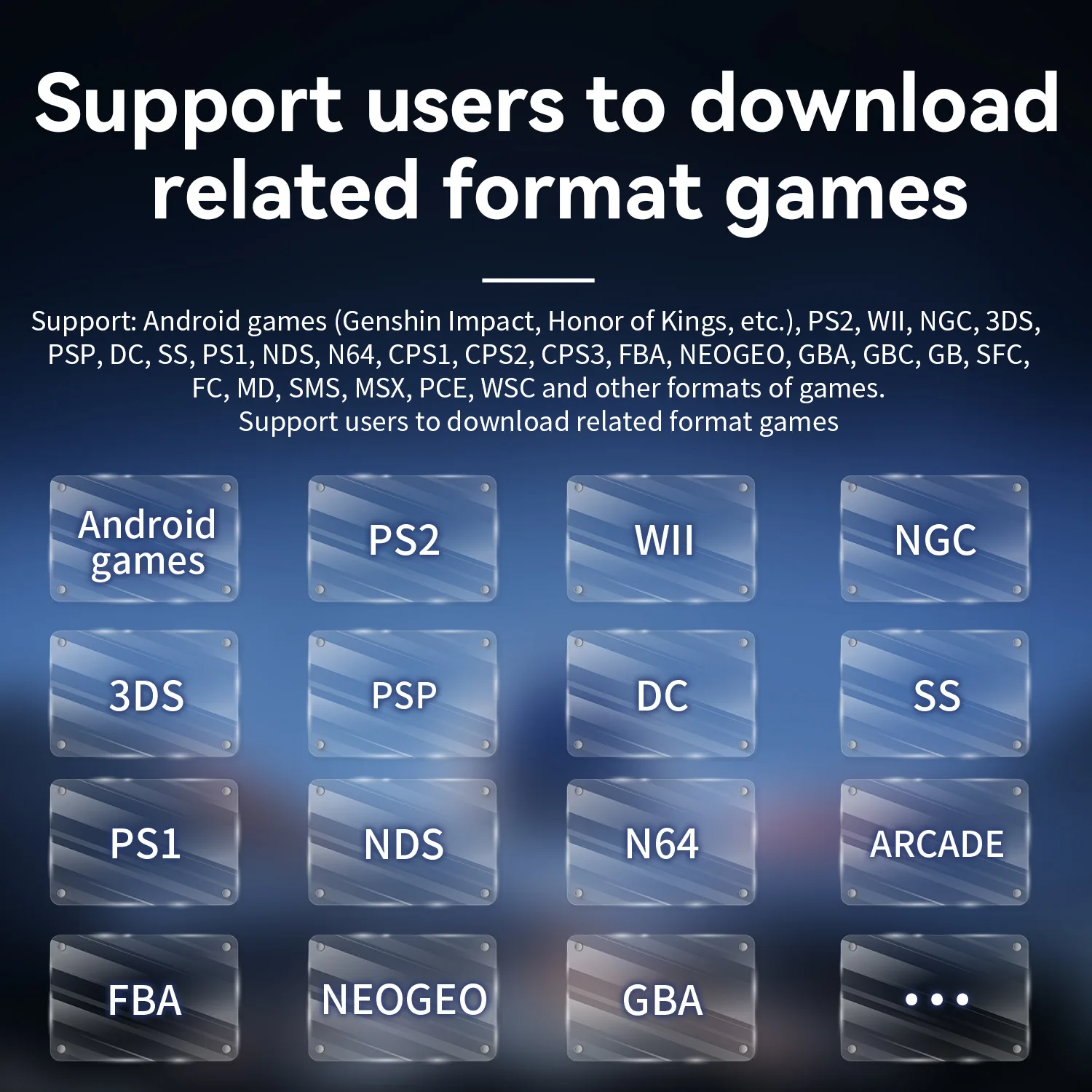   console di gioco portatile Android 13, con joystick Hall per TV a grande schermo, maniglia portatile
