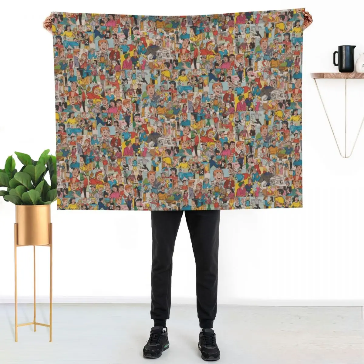 

Archie Comics Collage #2 Throw Blanket Stylish Decor Blanket Gift for Friends Roommate