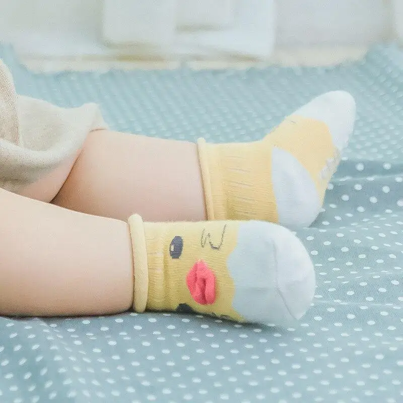 New Cute Baby Socks Summer Autumn Cotton Non-slip Sock Boys Girls Newborn Infant Baby Cartoon Soft Floor Wear