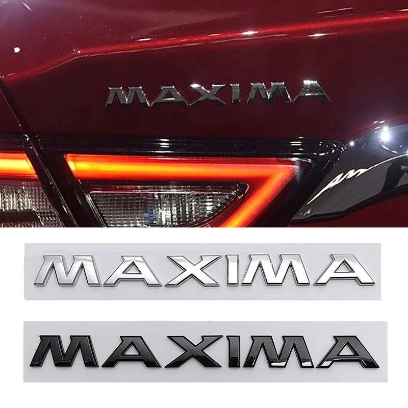 Pegatinas de etiquetado de maletero MAXIMA para coche Nissan, reinstalación de logotipo MAXIMA, emblema de maletero trasero, calcomanías de decoración ABS