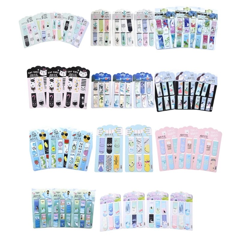 Magnetic Bookmarks Cute Book Mark Stationery Reading Accessories Paper Bookmark Book Label 6 Pcs Office Classroom