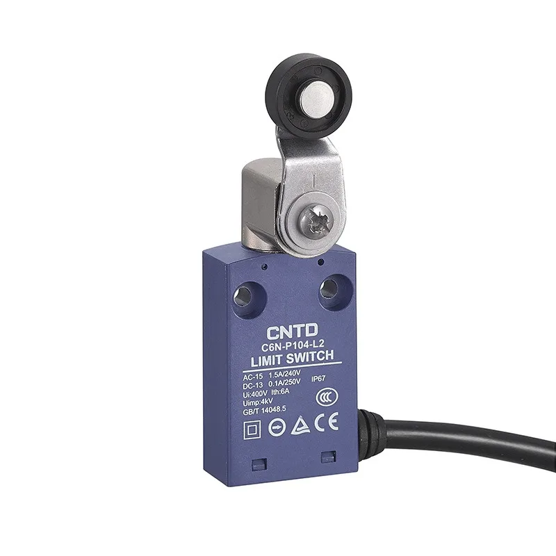 CNTD C6N-P104 L1/L2 Ball Swing Rod Type(metal Swing Rod,resin Ball) IP67 Waterproof Vertical Limit Switch for Industrial Control