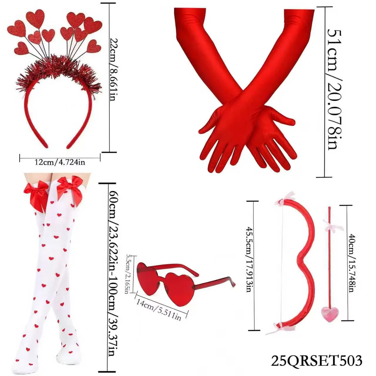 ชุดและเครื่องประดับวันวาเลนไทน์ของเปเซนาร์เหมาะสำหรับการคอสเพลย์และงานปาร์ตี้ในวันวาเลนไทน์