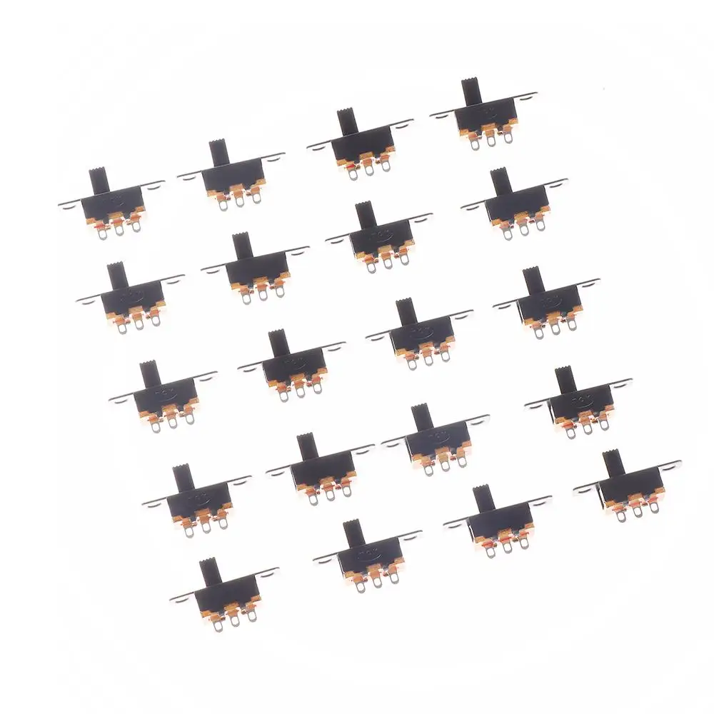 DIY Power Small 3 Pin Miniature Slide SPDT Black Switches Electrical Component Toggle Switch