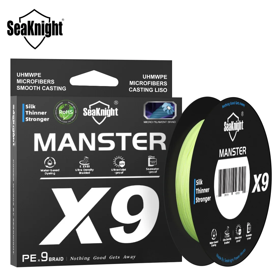 SeaKnight Marke X9 Serie 150 m geflochtene Angelschnur, 9 Webt PE, glatte Multifilament-Angelschnur, Anti-UV-Beschichtung, Meeresangeln 3