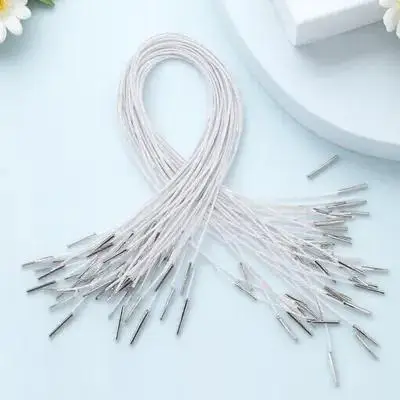 

50pcs Elastic Mask String 30Cm Stretch Loop Band Hat Diy Craft Cord Barbed Ends Replacement Drawstring Hoodie Ropes Handmade