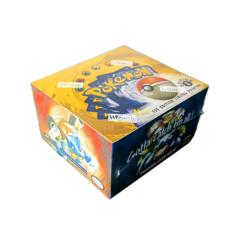 Basisset 1e editie Shadowless Booster Box Pokemon-kaarten PTCG Proxy Classic Anime Collection Card 1Set 36 Packs 1Pack/11Card