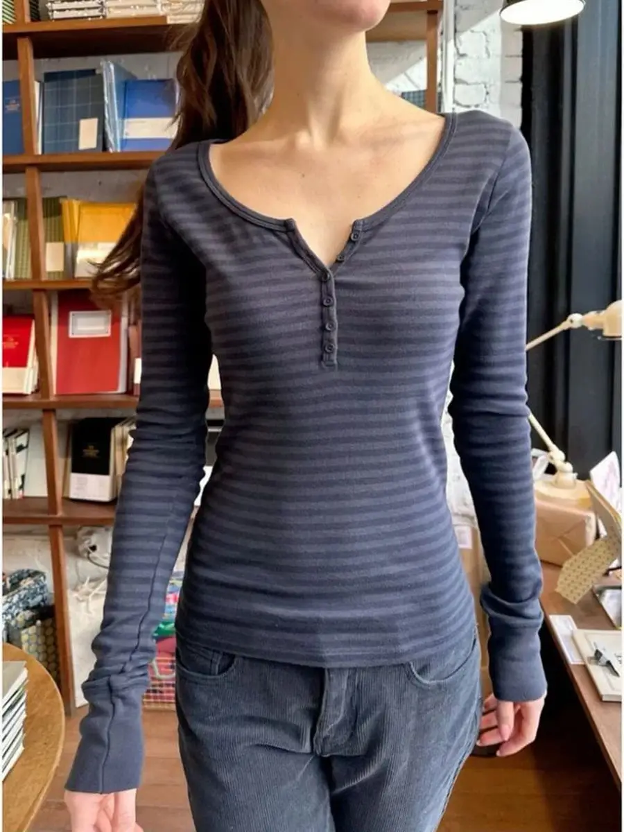 Deep blue striped