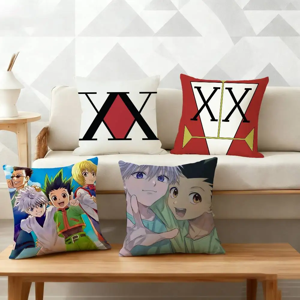 

Anime Hisoka Hunter X Hunters Pillow Case Pattern Printed Pillowcase For Living Room Sofa Cushion Cover