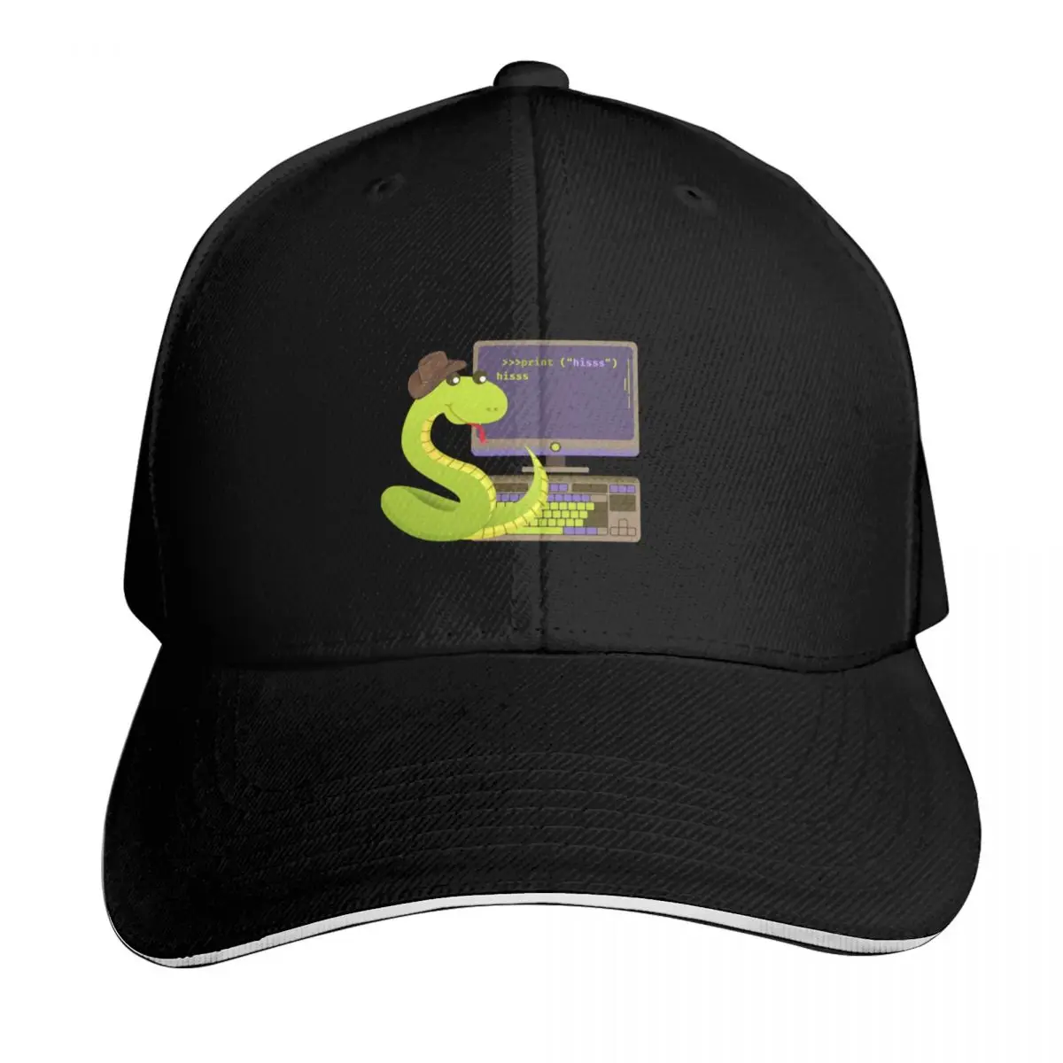 Python learning Python Baseball Cap Sun Protection UPF 50+ Breathable Mesh Back Moisture Wicking Quick Dry