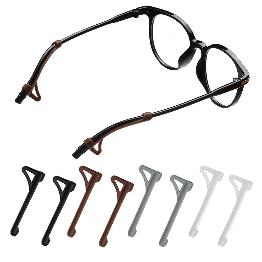 5Pairs Durable Anti-lost Silicone Anti-slip Ear Hook Glasses Legs Sleeve Glasses Cover Glasses Accessories Men Women