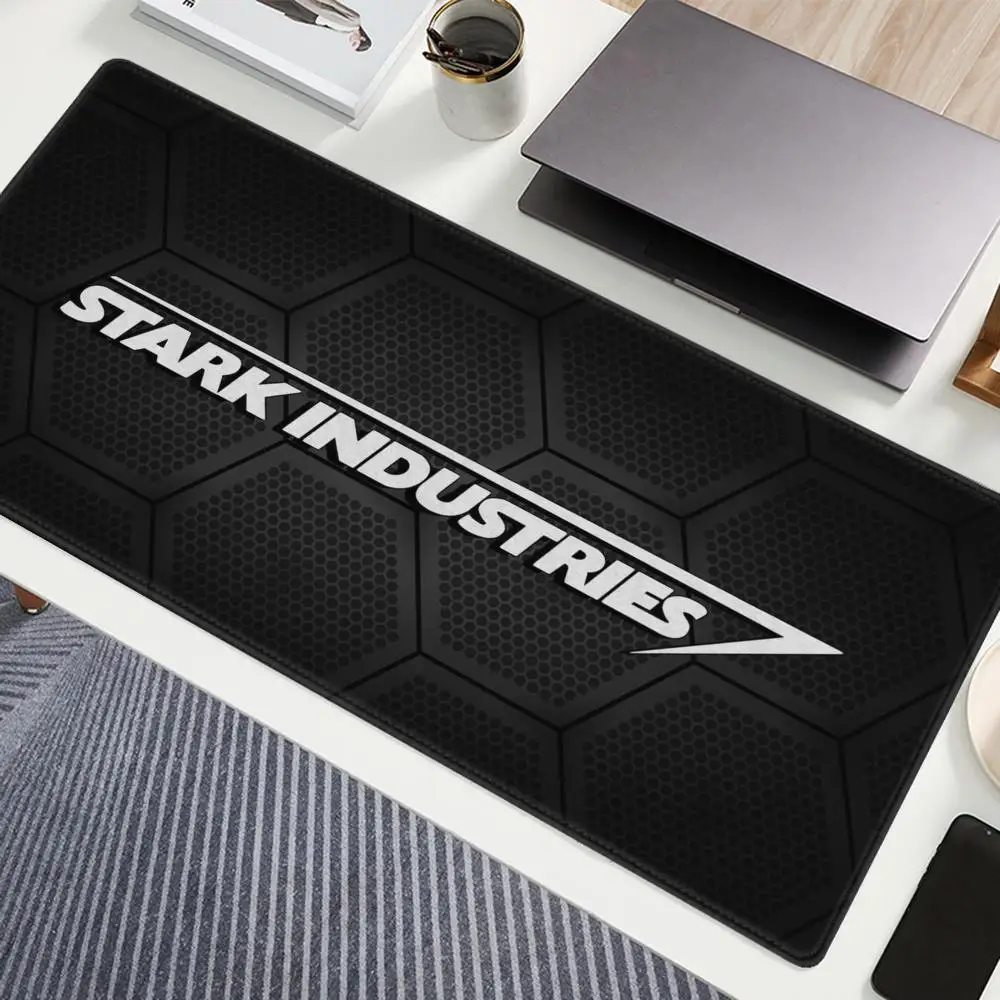لوحة ماوس ألعاب كبيرة من Jarvis Stark Industries، لوحة ماوس للكمبيوتر المحمول، لوحة مفاتيح، حصيرة مكتبية لألعاب الكمبيوتر الشخصي، لوحة ماوس مكتبية