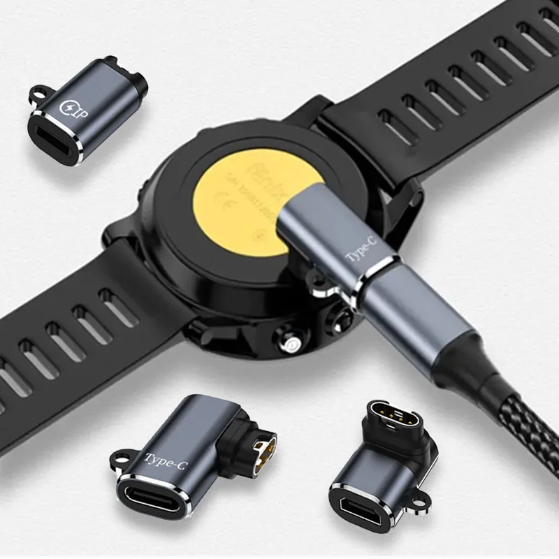 

Cable de datos para reloj, convertidor de carga USB hembra tipo C, adaptador de cargador para Garmin Fenix 7 7S 7X 6 6S 6X 5 5S