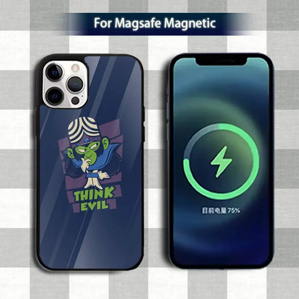 漫画 M-MojoS ジョジョ-E 電話ケース iPhone 13、12、15、17、11、16、14、Pro、Max、Plus、Mini、Magsafe、磁気ワイヤレス充電ケース用