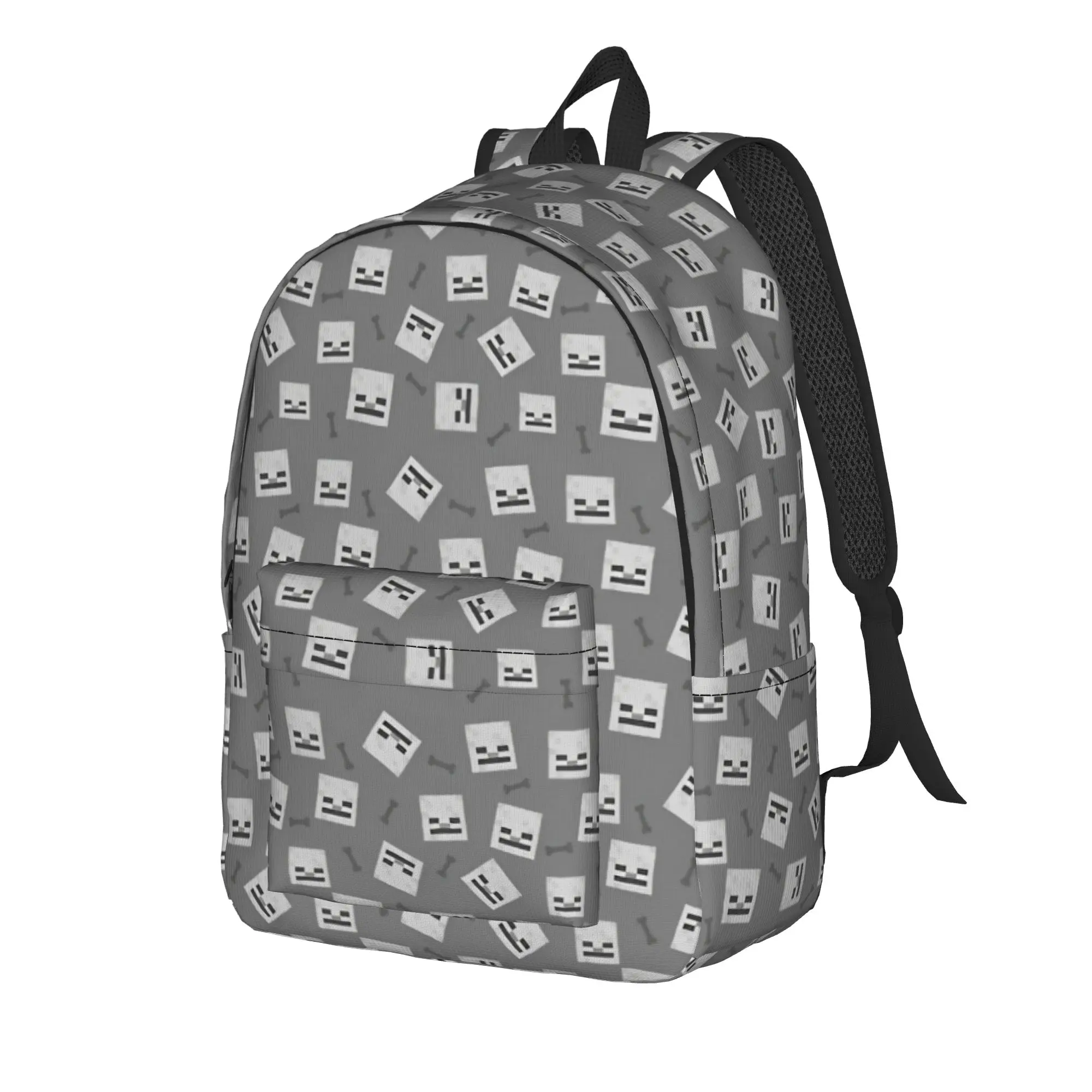 Skeleton Creepers Pattern Texture Fashion Backpack Gift Student Work Daypack for Men Women College Canvas Bags