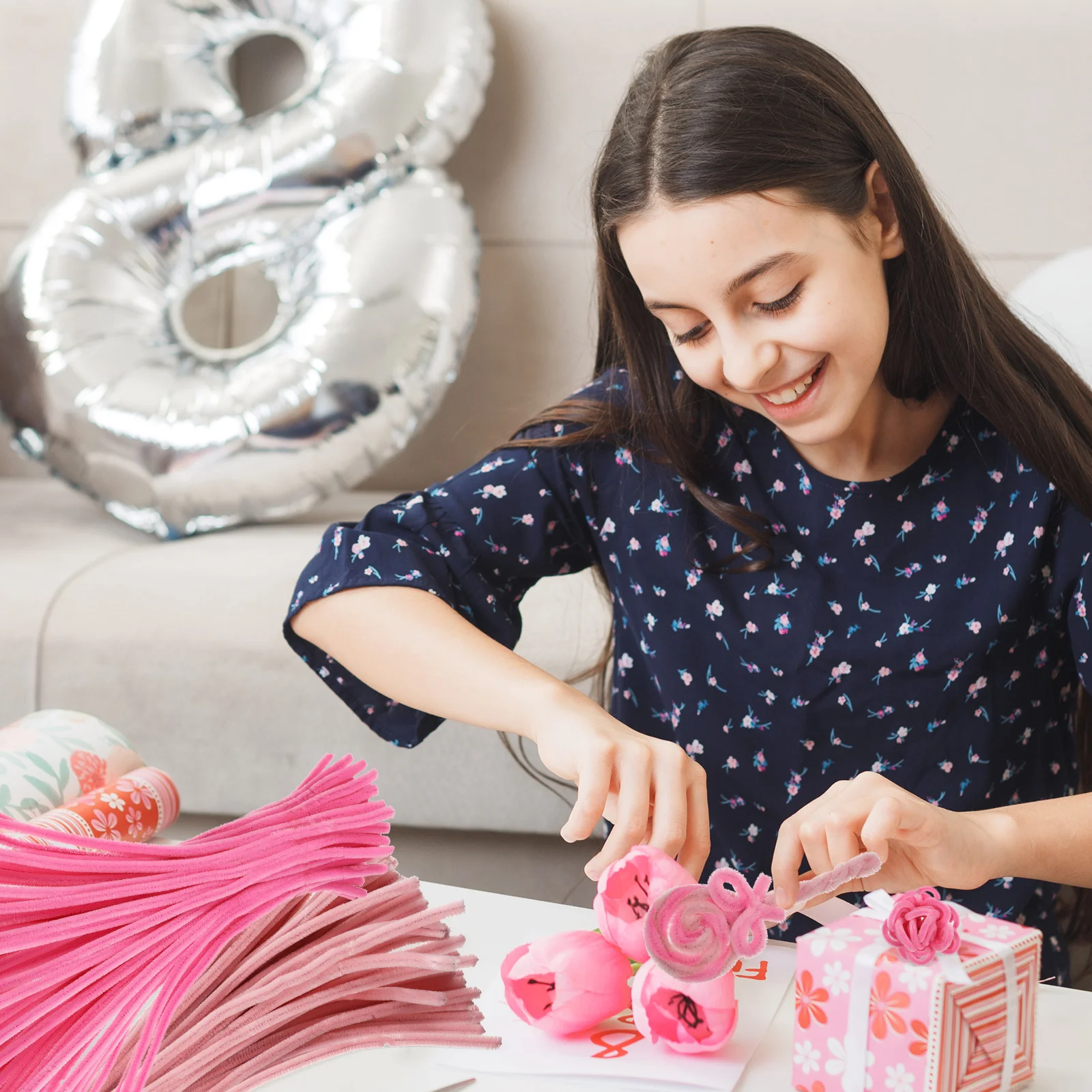 

200 шт., стебли синели, мягкие извилистые очистители труб для поделок, принадлежности для рукоделия, инструменты для изготовления цветов своими руками