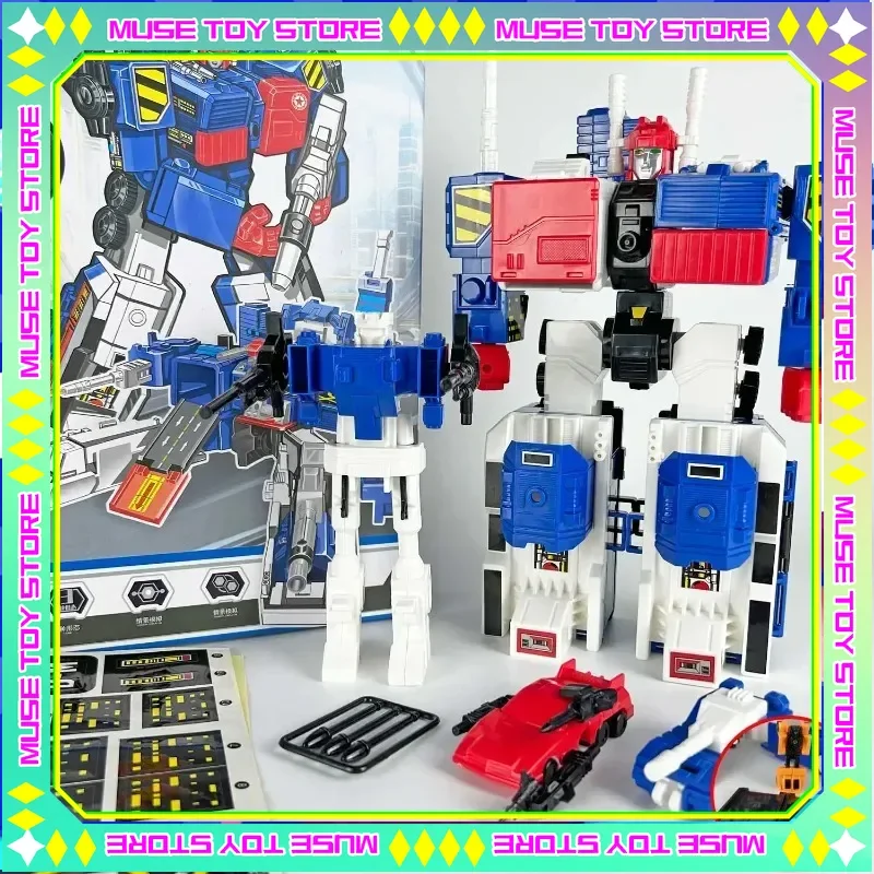 Transformação Metrotitan Azul Metroplex Ko G1 Três Transformações Figuras de Ação Coleção de Presentes de Brinquedo em Estoque