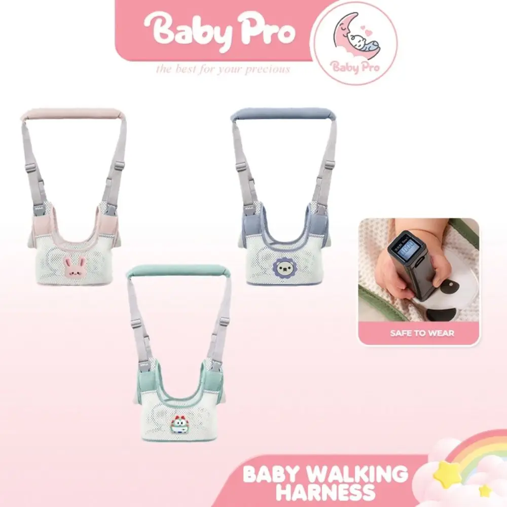 Safety Infant Walker Harness Handheld Adjustable Learning Walk Support Assist Trainer Breathable Long Toddler Assistant Belt