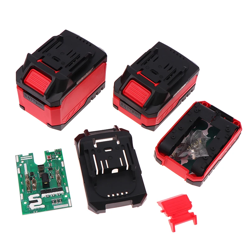 

5/10/15*18650 21V 100A Power Tool Accessories Li-ion Battery Case ForBMS Box Charging PCBA Holder LED Power Display 4Mos