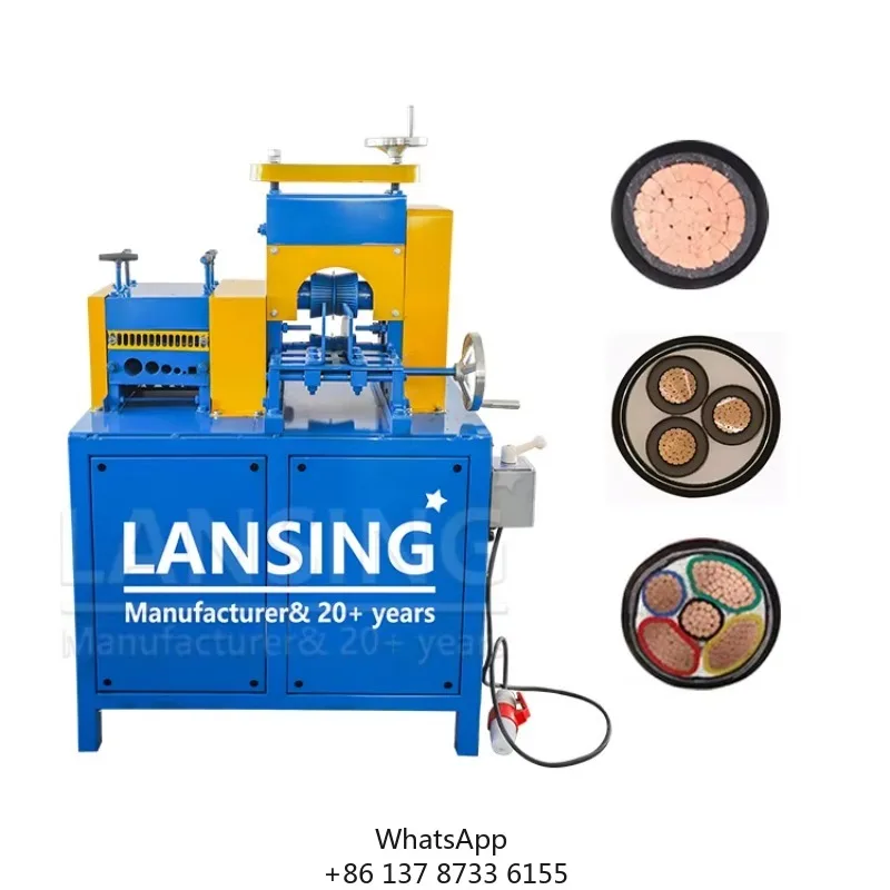 Multifunctional 1-120mm Copper Wire Stripping Machine Automatic Cable Manufacturing Equipment For Waste Wires And Cables