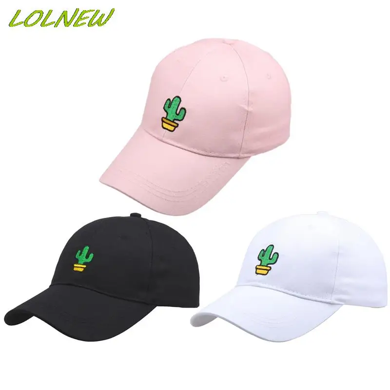 2022 Men Women Caps Summer Simple Cactus Embroidered Baseball Hat Unisex Caps Outdoor Sun Hats Streetwear Men Cap