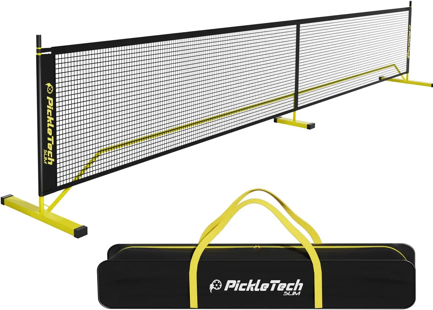 

4.0 Slim Version Portable Pickleball Nets Outdoor Game 22 FT Pickleball Net-USAPA Regulation Size-with Carrying Bag for Driveway