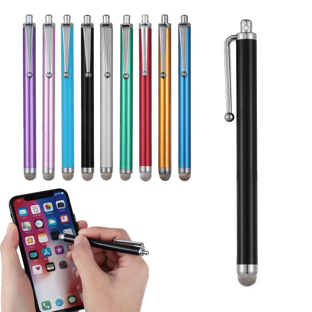 Hot Mesh Micro Fibre Stylus Capacitive pen Metal Touch Screen For Smart CellPhone Tablet PC