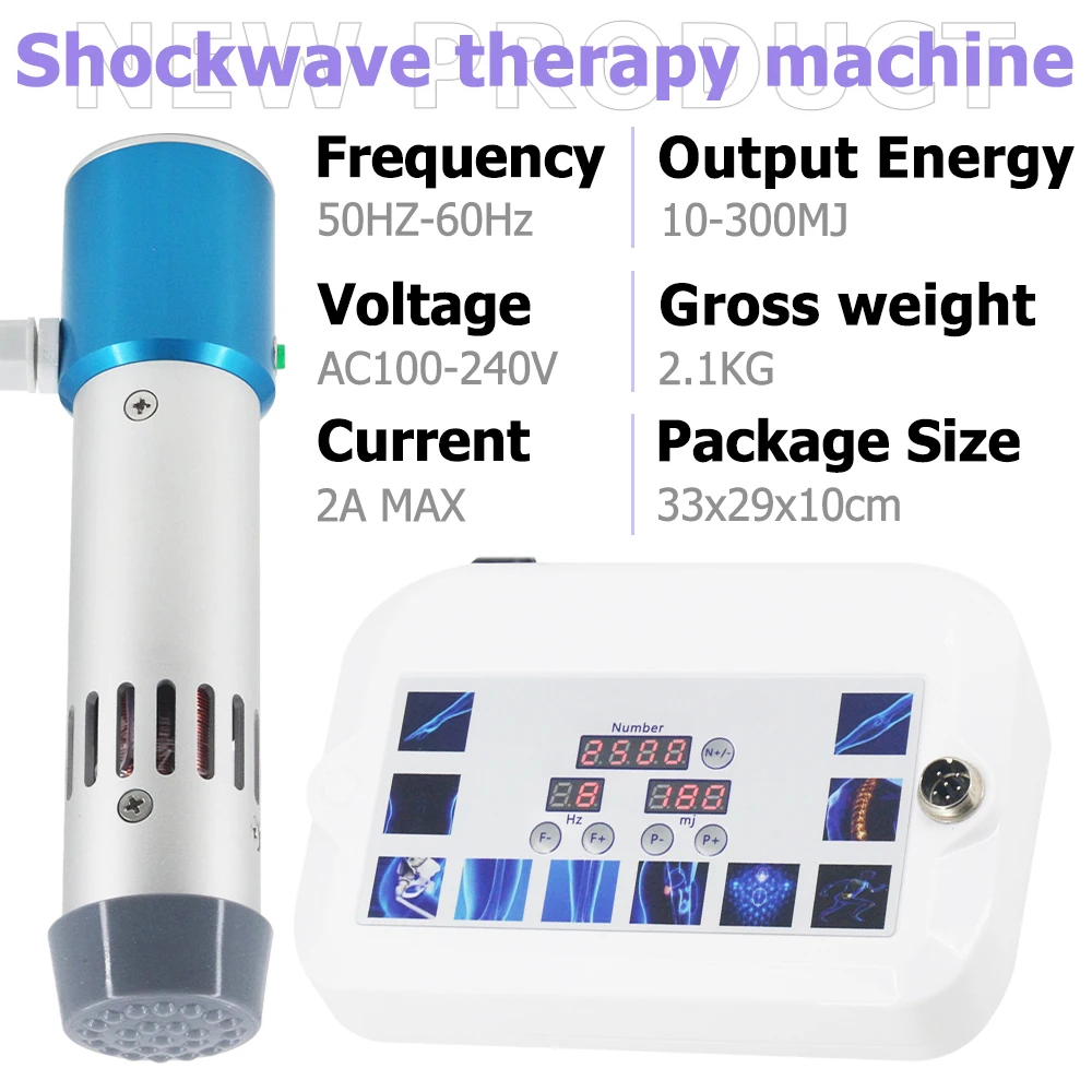 Shockwave Therapy Machine Newest For Effective ED Treatment And Ankle Pain Relief Massage Professional Shock Wave Massager 300MJ