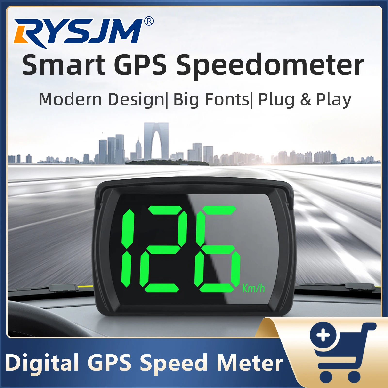 Y03 Car GPS KMH/MPH Speed Gauge Meter Digital Head Up Display Speed Projector For All Cars Plug and Play Car Accessories