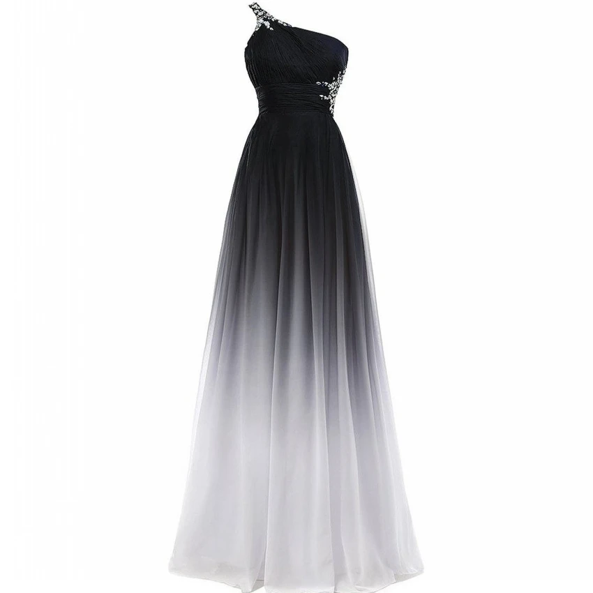 blue and black ombre dress Davinci Bridal 50607 Long Sleeve Sheer Lace A Line Wedding Dress High –  Glass Slipper Formals main image 0