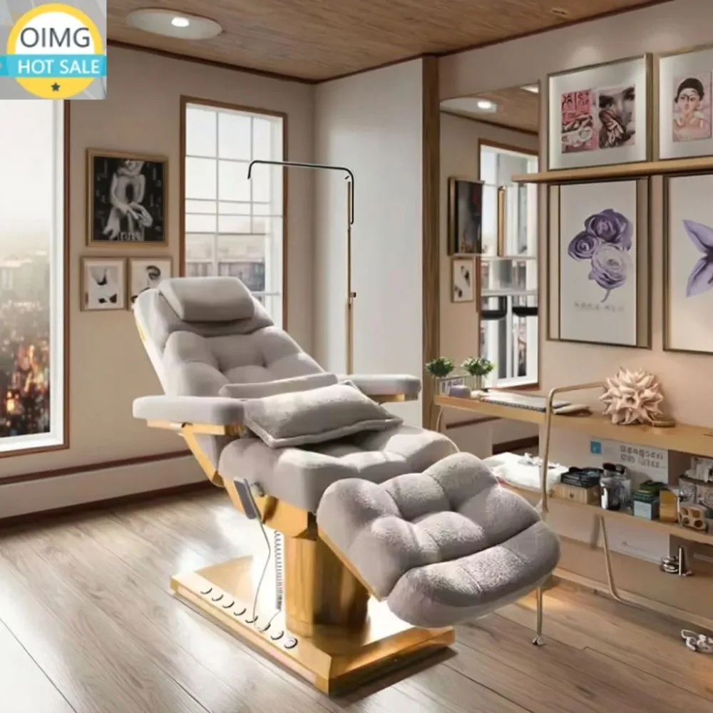 Modern Electric Lash Facial Bed for Beauty Salon Furniture Luxury Massage Tables & Beds Electric Vibrator Massage Bed