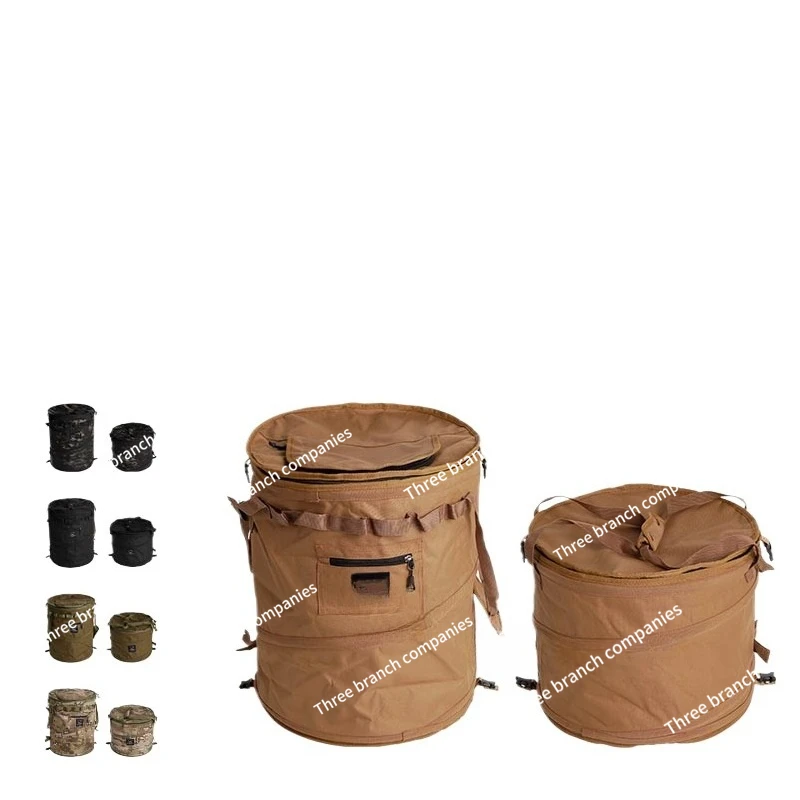 

Mountain guest outdoor camping folding trash can picnic portable sundries dirty laundry basket multi-function