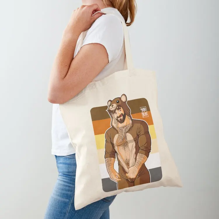 ADAM LIKES TEDDY BEARS - BEAR PRIDE Tote Bag Women's shopper reusable grocery bags Shopper shopping trolley bag