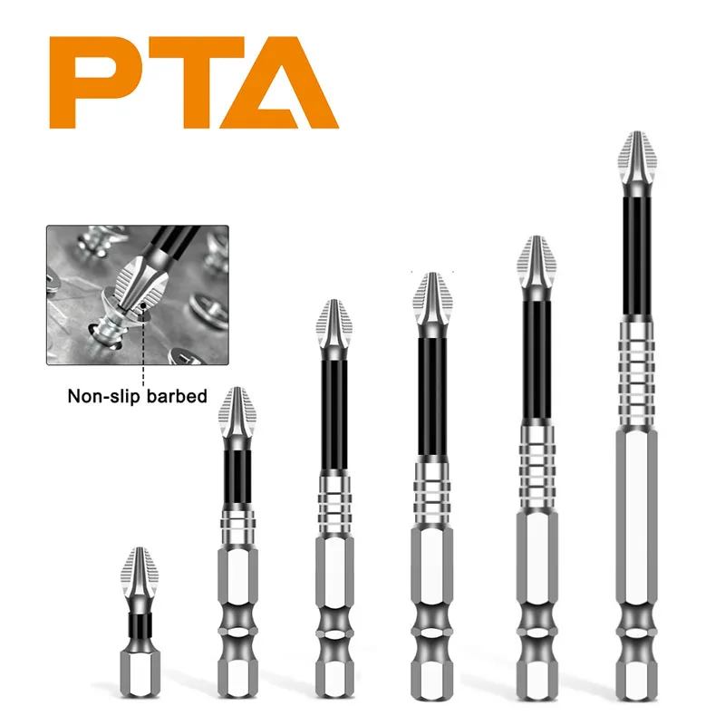 

K5 Non-slip High Hardness Bit S2 Strong Magnetic 5A Black Non-slip Cross Head Electric Drill Electric Screwdriver Bit