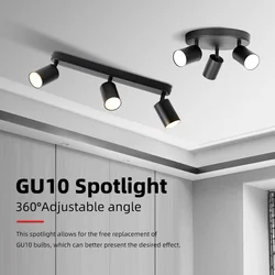 Rotatable Multihead Pendant Lamp GU10 LED Chandelier For Home Living Room KItchen Bedroom Ceiling Hanging gu10 Lights LED Spotli