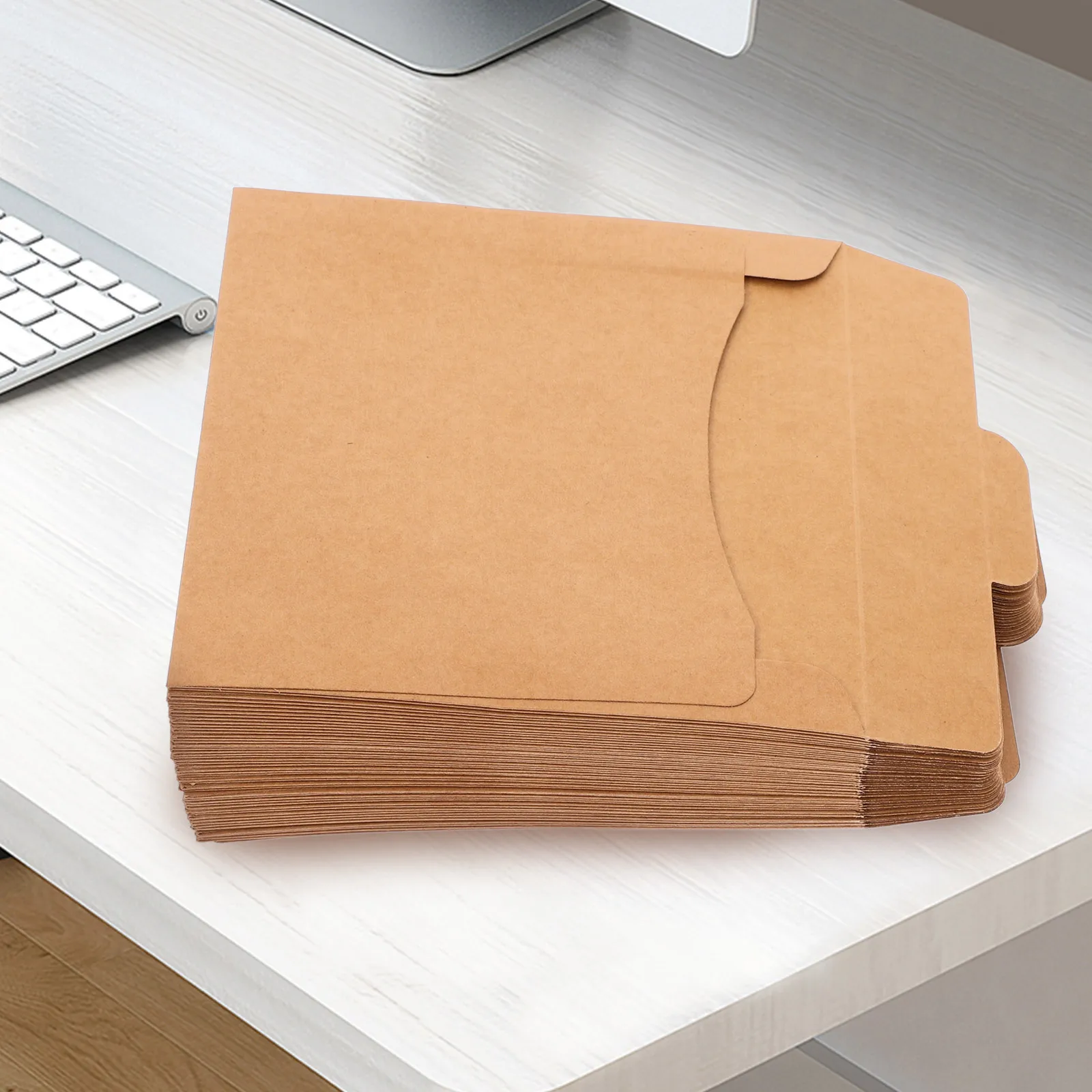 

50Pcs Paper Cd Dvd Sleeves Storage Bags Retro Envelopes for Discs Greeting Cards Wedding DIY Gift Packaging Protection