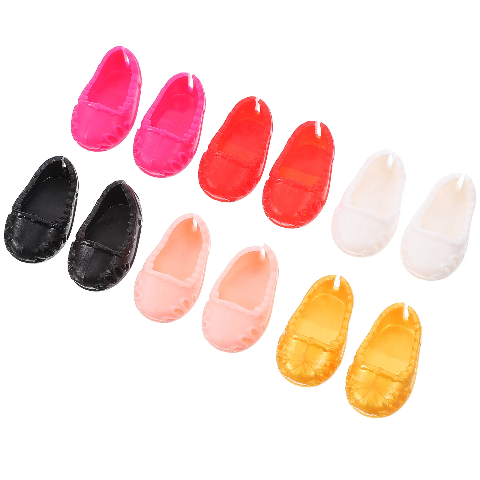 6 Pairs Baby Shoes Small House Props Infant Toys Accessories Supplies Mini Scene Adornments Plastic Models Cute Dollhouse