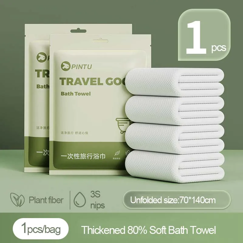 70*140cm 2pcs/Set Disposable Bath Towel Capsules Compressed Towels Cleansing Face Travel Bathroom Wipes Wet Paper Tissues