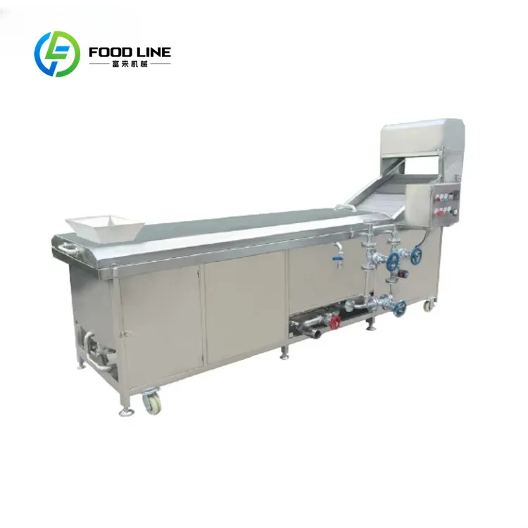 High Durability Stainless Steel Blancher Heavy Duty Industrial Custom Wholesale Fruit Vegetable Machinery